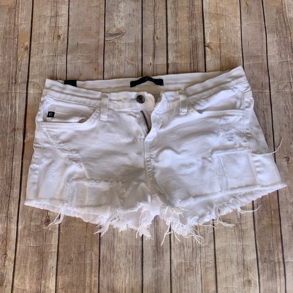 KanCan Pants - White Denim Shorts
